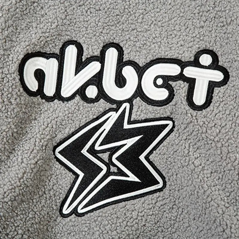 Fluffy fleece baggy hoodie for ultimate comfort and warmth - jacket