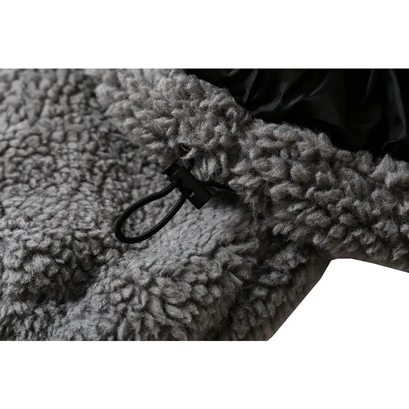 Y2k jackets in plush fleece design for cozy winter style - fluffy jackets