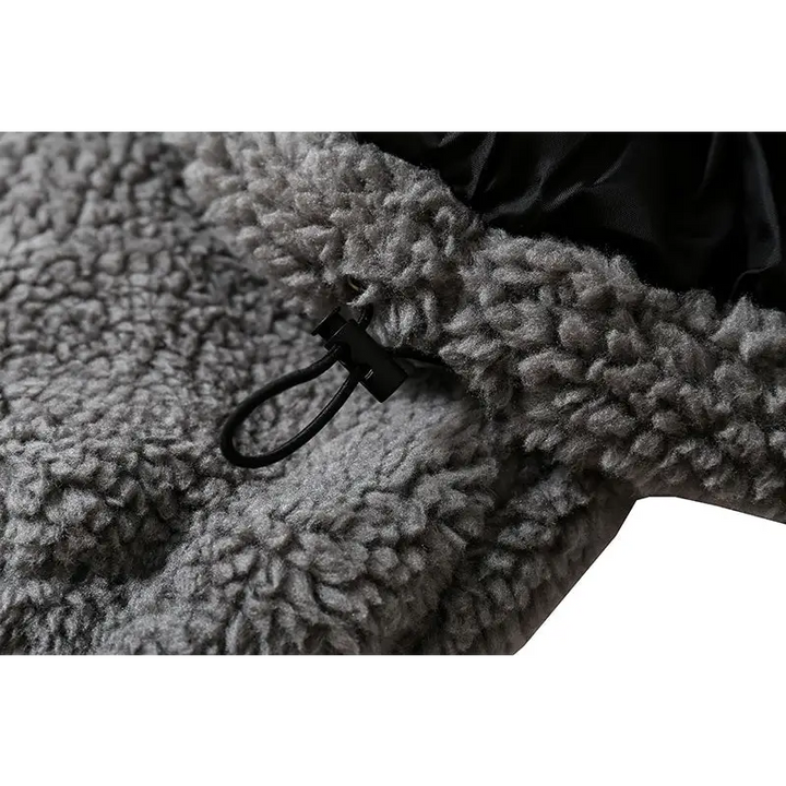 Y2k jackets in plush fleece design for cozy winter style - fluffy jackets