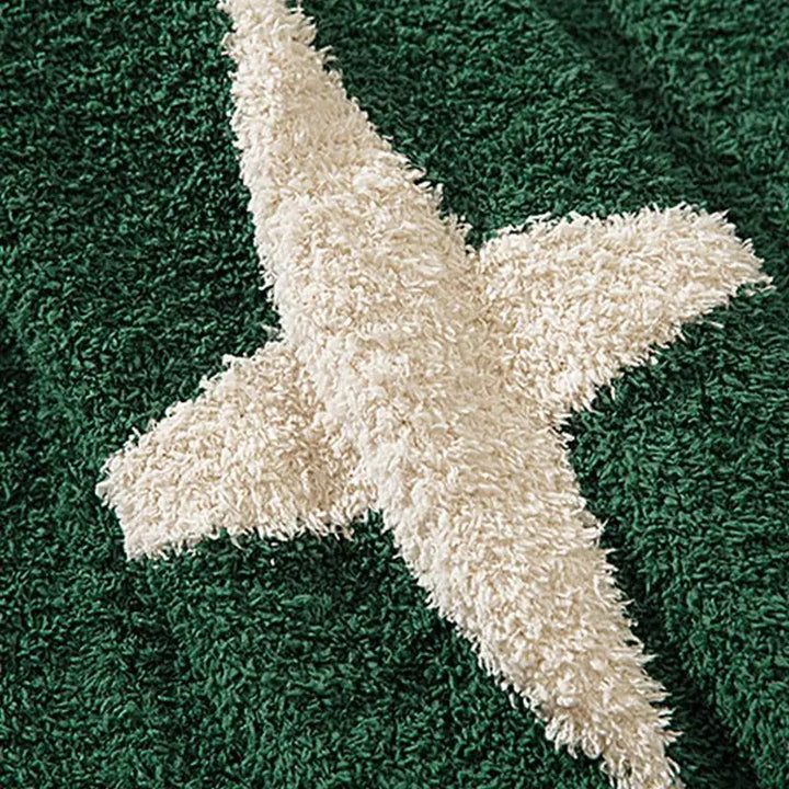 Cozy y2k style stars and stripes fleece jacket - jackets