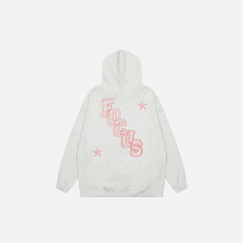 Focus y2k hoodie for trendy streetwear style - hoodies