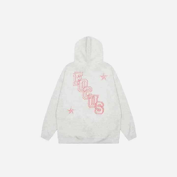 Focus y2k hoodie for trendy streetwear style - hoodies
