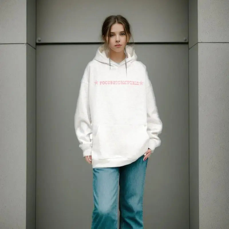 Focus y2k hoodie for trendy streetwear style - hoodies