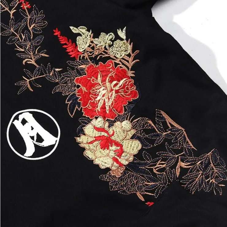 Château de pleine lune y2k hooded sweatshirt with floral pattern - hoodies