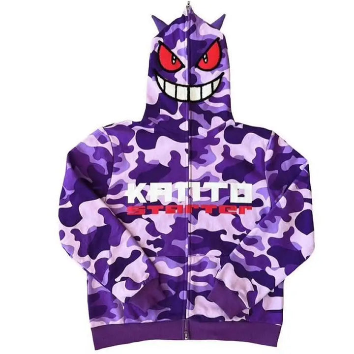 Jacket full zip ectoplasma full zip pokémon streetwear - xs