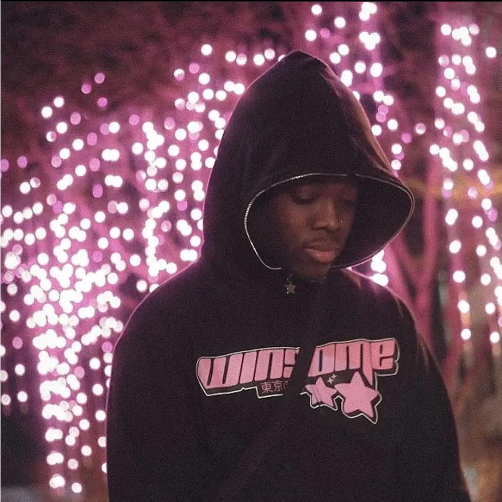 Y2k gray full zip hoodie - unique streetwear - s