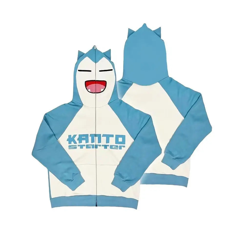 a blue and white hoodie with the words 'kappa' on it