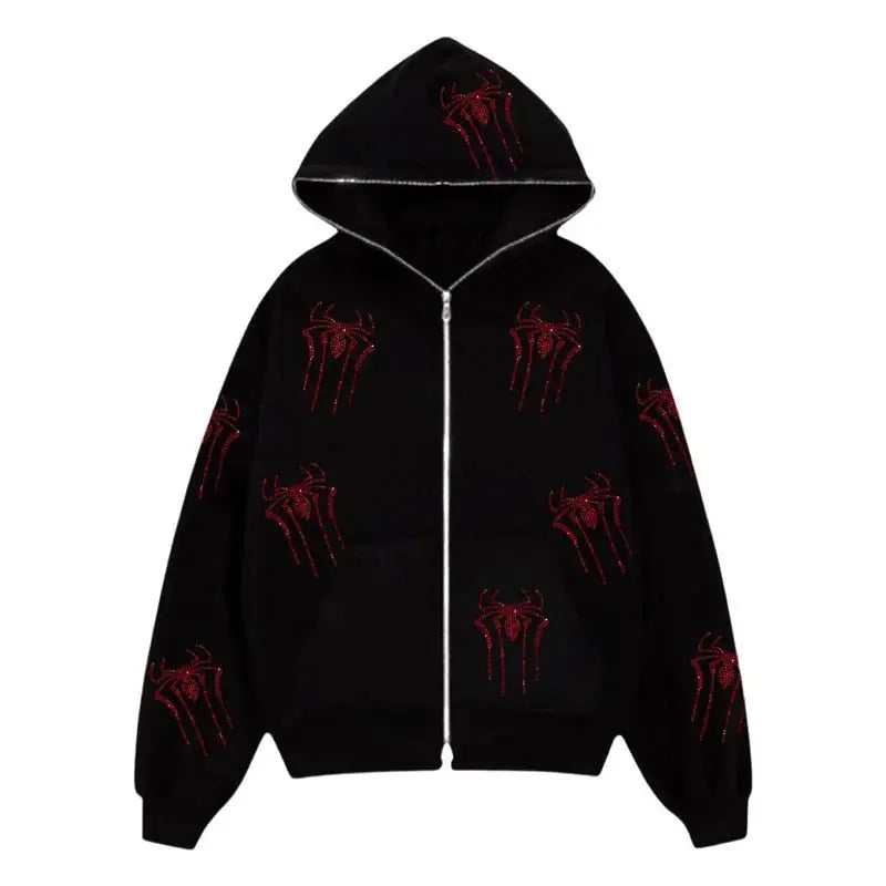 Spiderman y2k hoodie perfect for fans - s