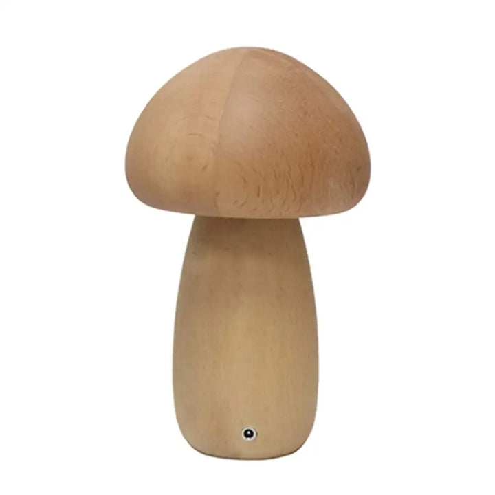 Fungi dimmable night light with wood-capped mushroom design - beech / large