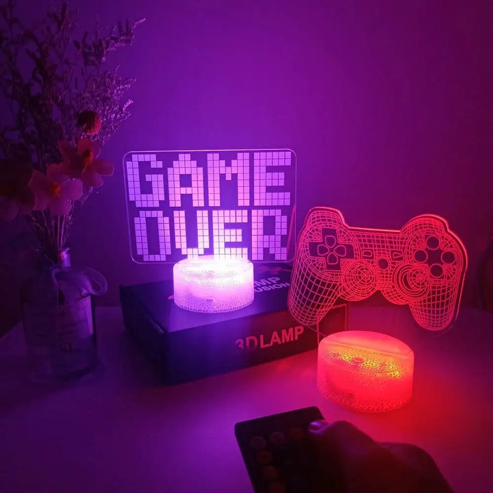 Gamer bedside lamp for aesthetic bedroom ambiance