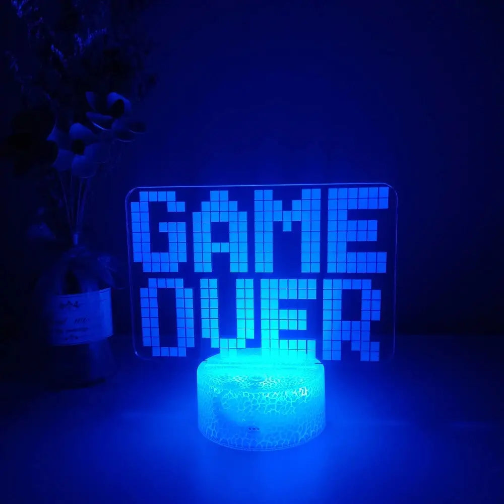 Gamer bedside lamp for aesthetic bedroom ambiance