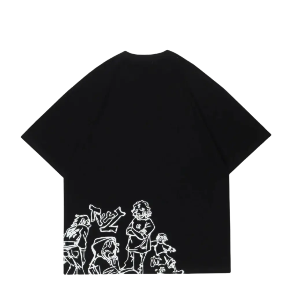 Tee-shirt ghetto playground black y2k