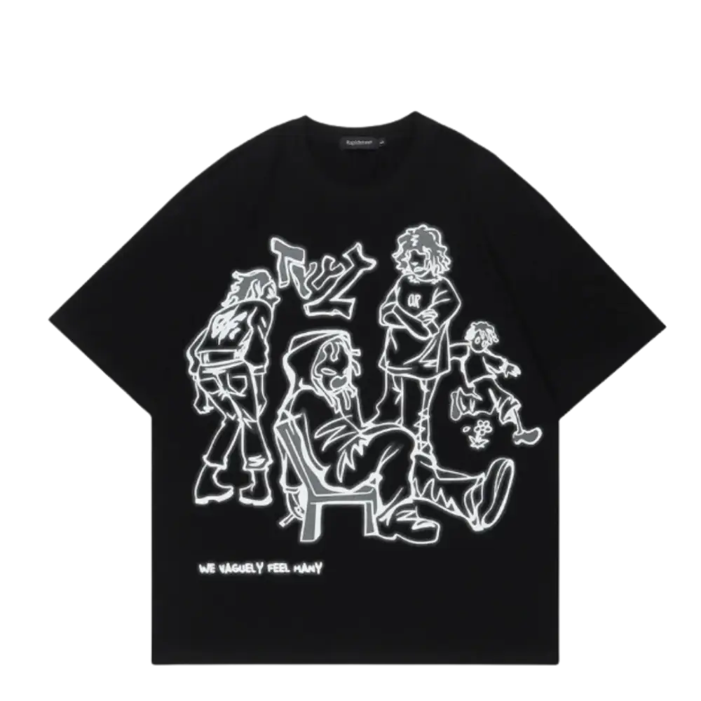 Tee-shirt ghetto playground black y2k - s
