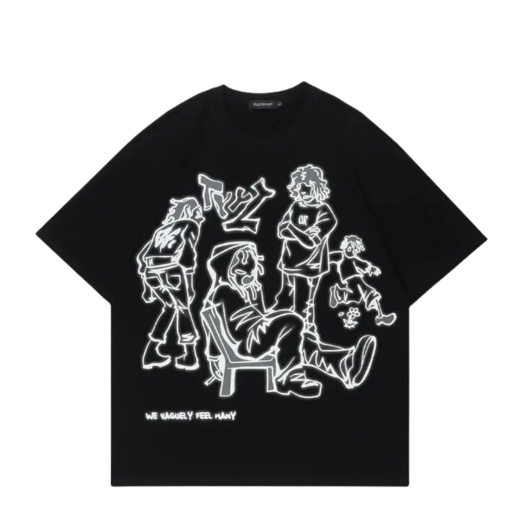 Tee-shirt ghetto playground black y2k - s