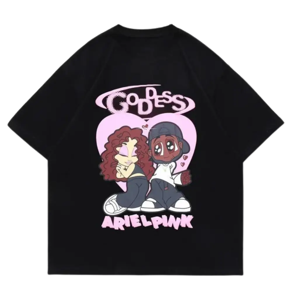 Y2k goddess tee for stylish comfort in urban fashion - black / m