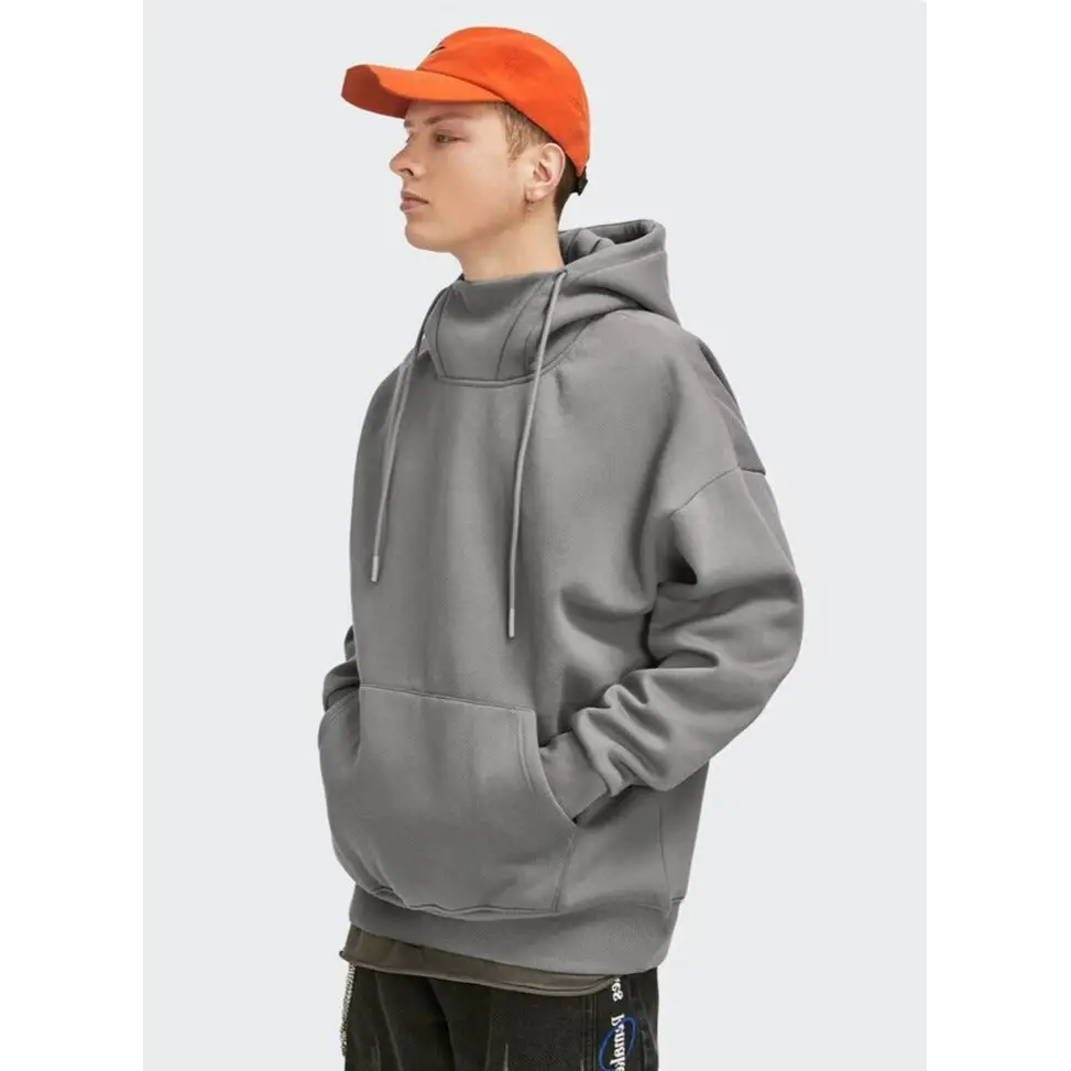 Going up y2k mock neck hoodie for stylish streetwear essentials - hoodies