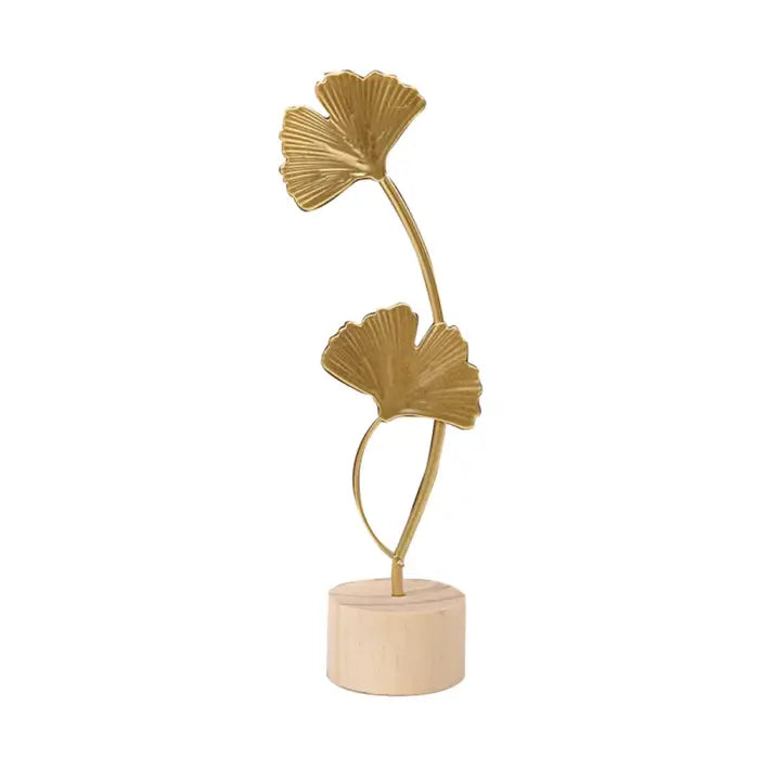 Gold leaf room decor ornament for aesthetic spaces - b