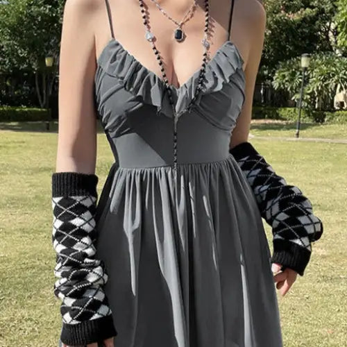 Unique gothic dress for bold and dark style fashion