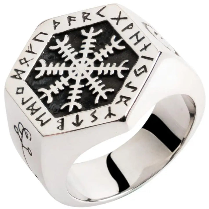 Gothic lori nordic compass ring y2k in high-quality materials - rings