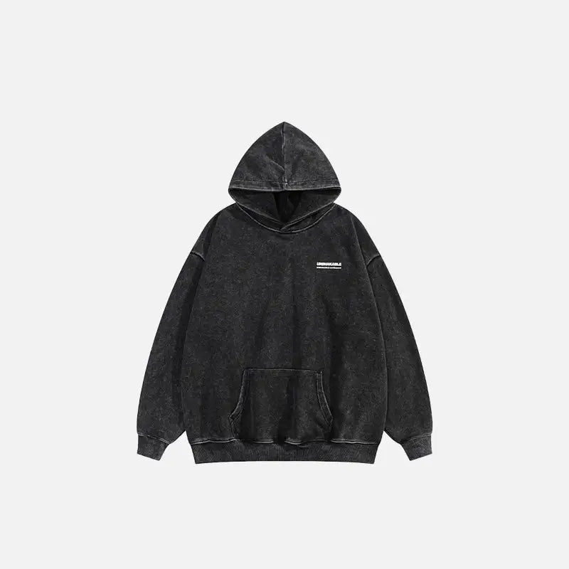 Gothic style oversized hoodie for y2k streetwear collection - black / s - hoodies