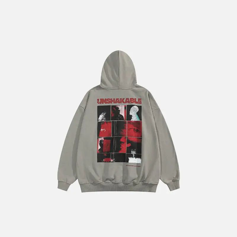 Gothic style oversized hoodie for y2k streetwear collection - hoodies