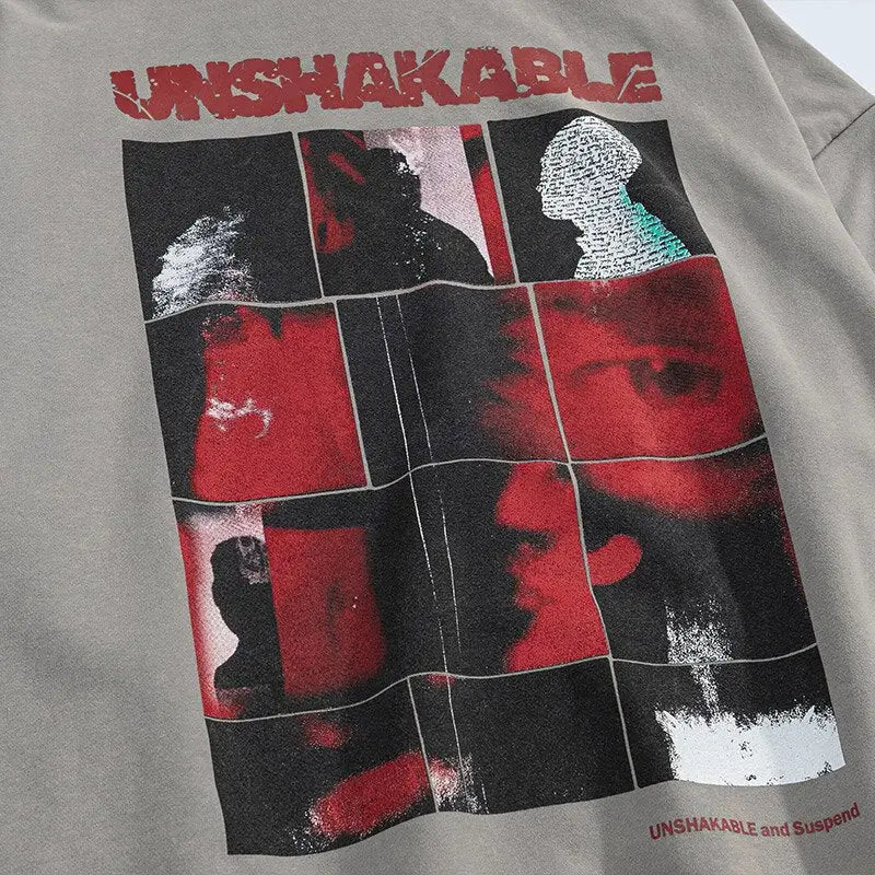 Gothic style oversized hoodie for y2k streetwear collection - hoodies