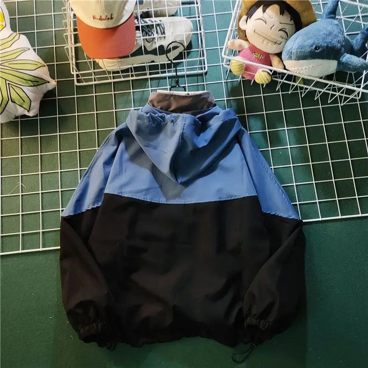 Innovative y2k half-zip hooded jacket for comfort and durability - windbreaker jackets