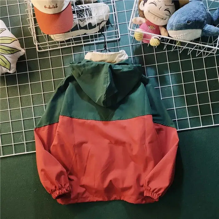 Innovative y2k half-zip hooded jacket for comfort and durability - windbreaker jackets