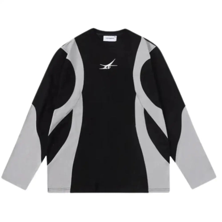 Harajuku longsleeve y2k for urban fashion lovers - s / schwarz