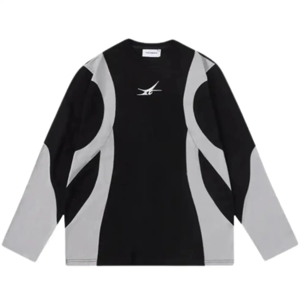 Harajuku longsleeve y2k for urban fashion lovers - s / schwarz