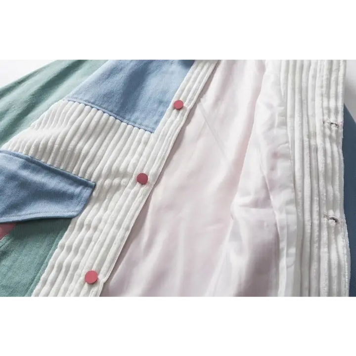 Unique y2k heart corduroy jacket for comfortable and durable wear - jackets