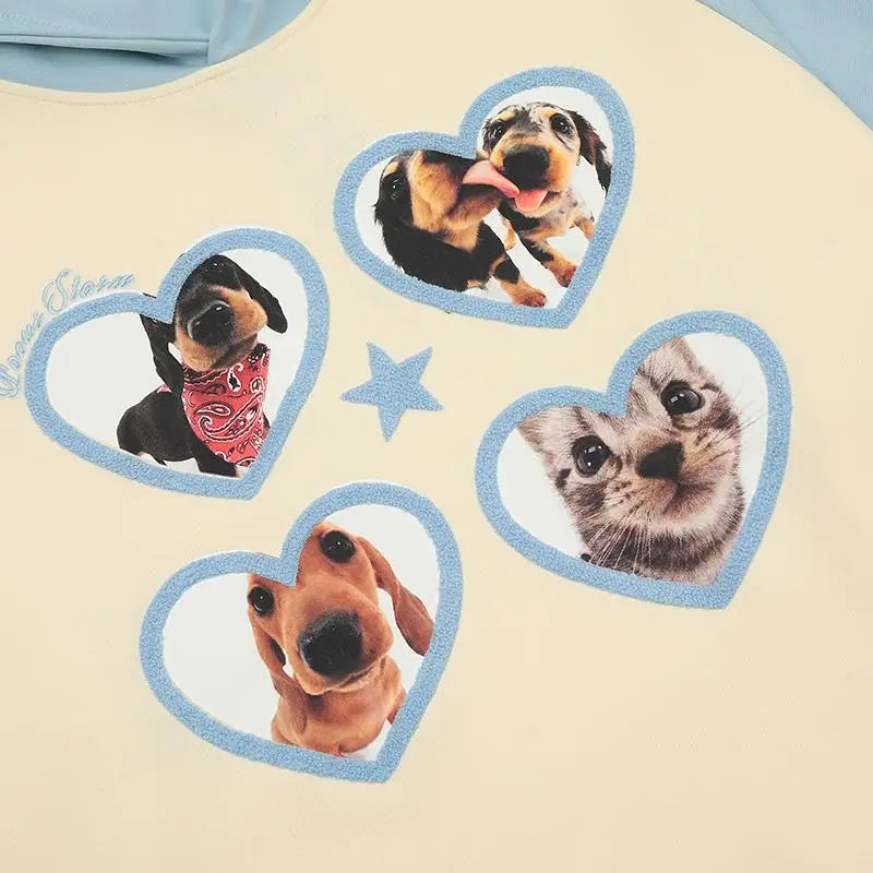 Heartful pets graphic hoodie for ultimate comfort and style - hoodies