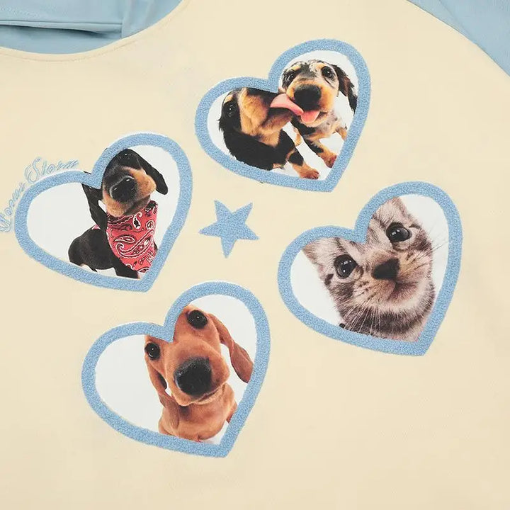 Heartful pets graphic hoodie for ultimate comfort and style - hoodies