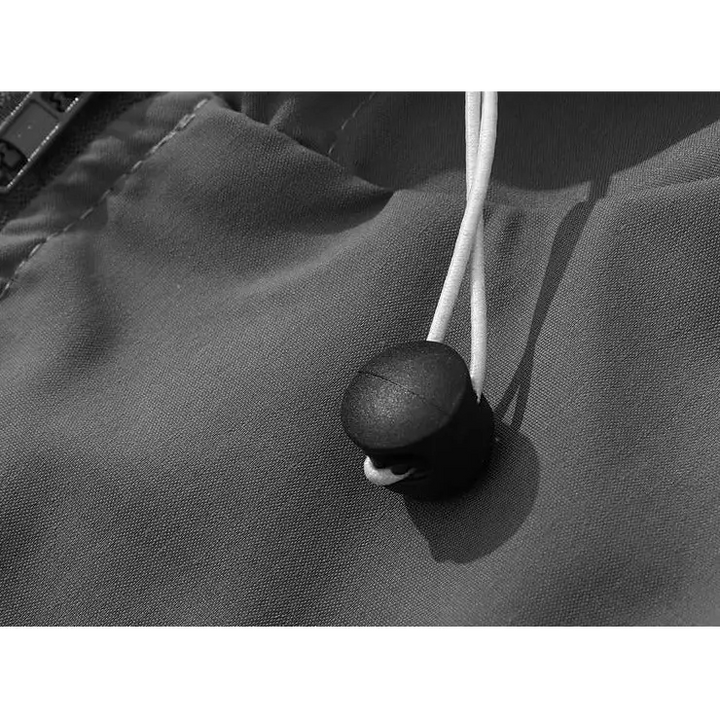 Y2k hooded windbreaker jacket for all seasons - jackets