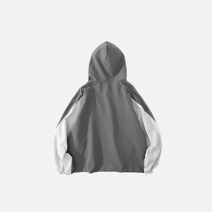 Y2k hooded windbreaker jacket for all seasons - jackets