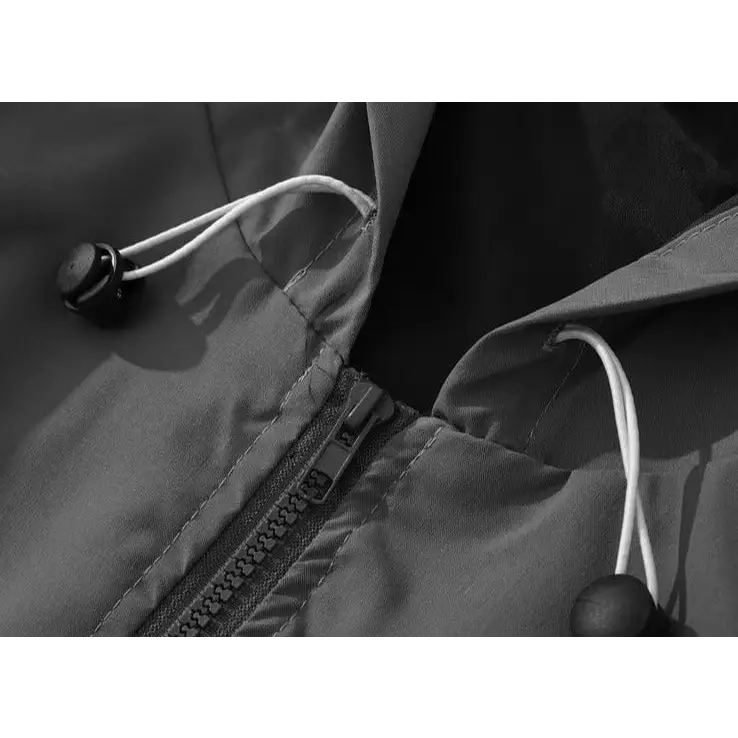 Y2k hooded windbreaker jacket for all seasons - jackets