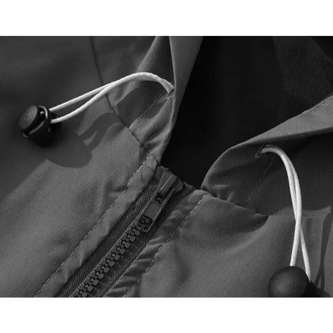 Y2k hooded windbreaker jacket for all seasons - jackets