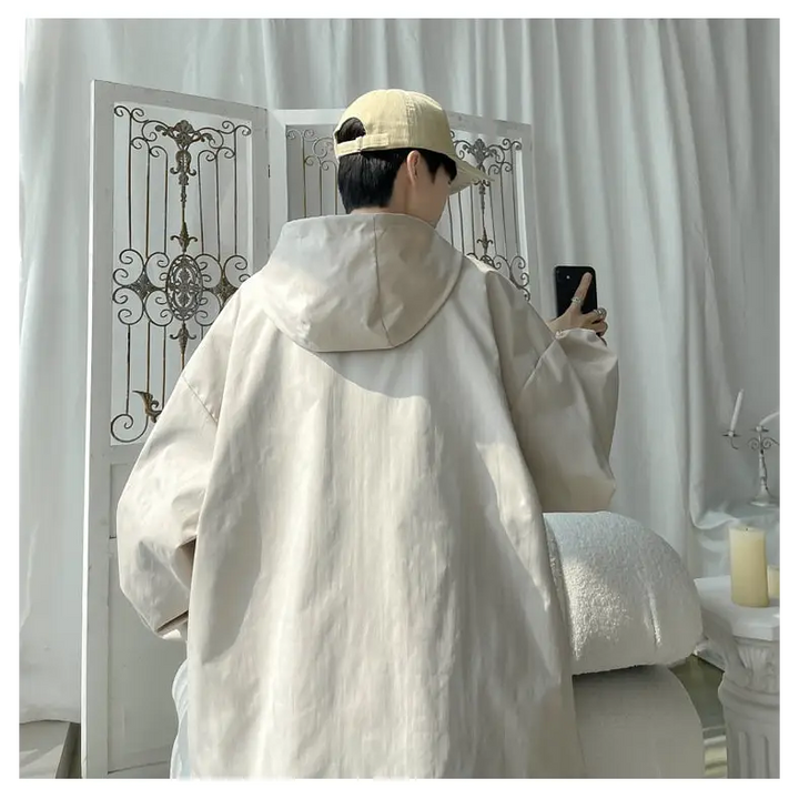 Stylish y2k jacket made from high quality polyester - windbreaker jackets