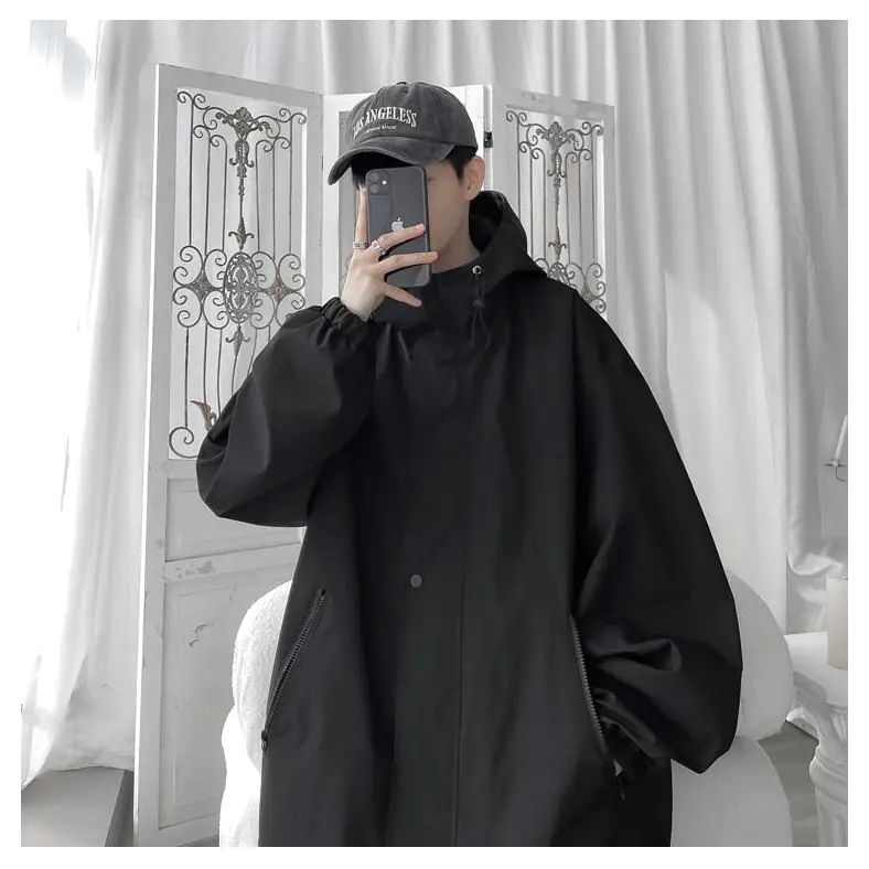 Stylish y2k jacket made from high quality polyester - windbreaker jackets