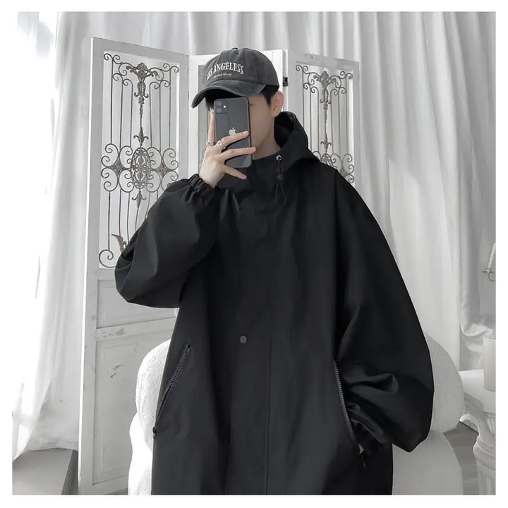 Stylish y2k jacket made from high quality polyester - windbreaker jackets