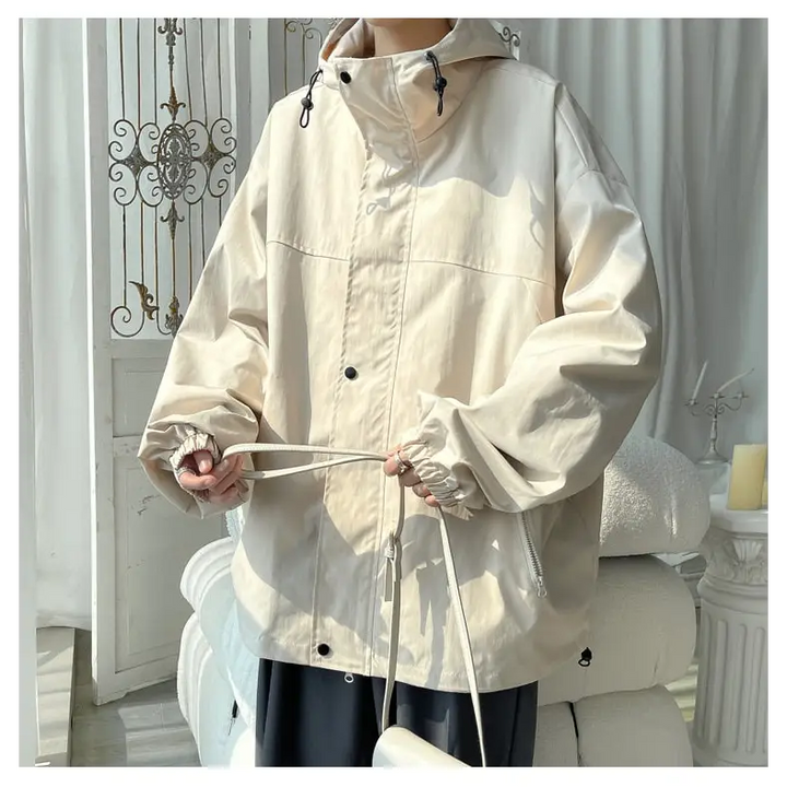 Stylish y2k jacket made from high quality polyester - windbreaker jackets