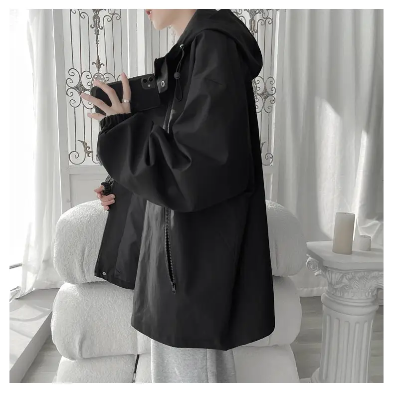 Stylish y2k jacket made from high quality polyester - windbreaker jackets