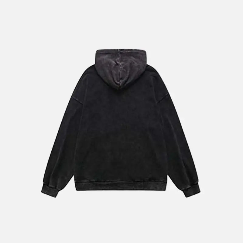 Hungry demon print hoodie y2k - hoodies