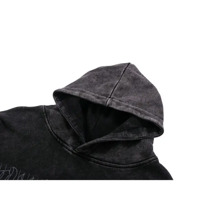 Hungry demon print hoodie y2k - hoodies