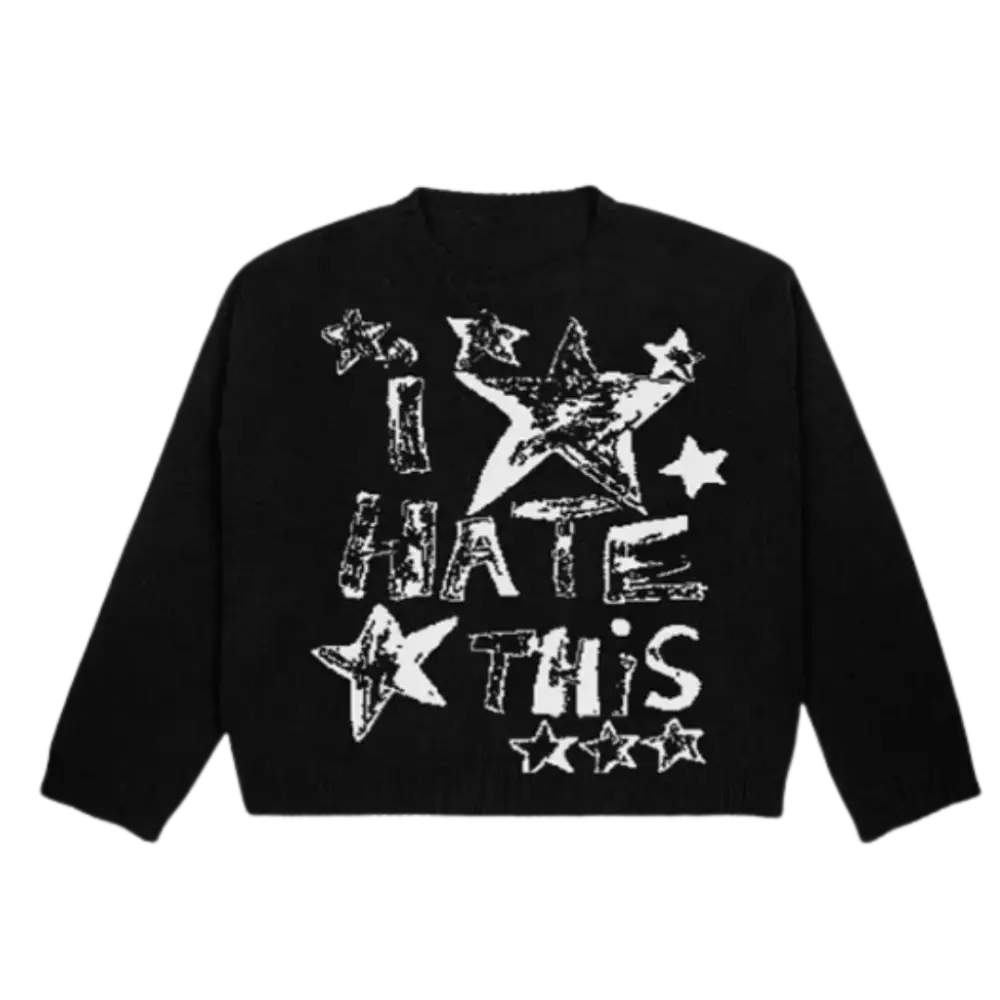 Comfortable 400 g/m² sweater for urban fashion enthusiasts - washed black / m