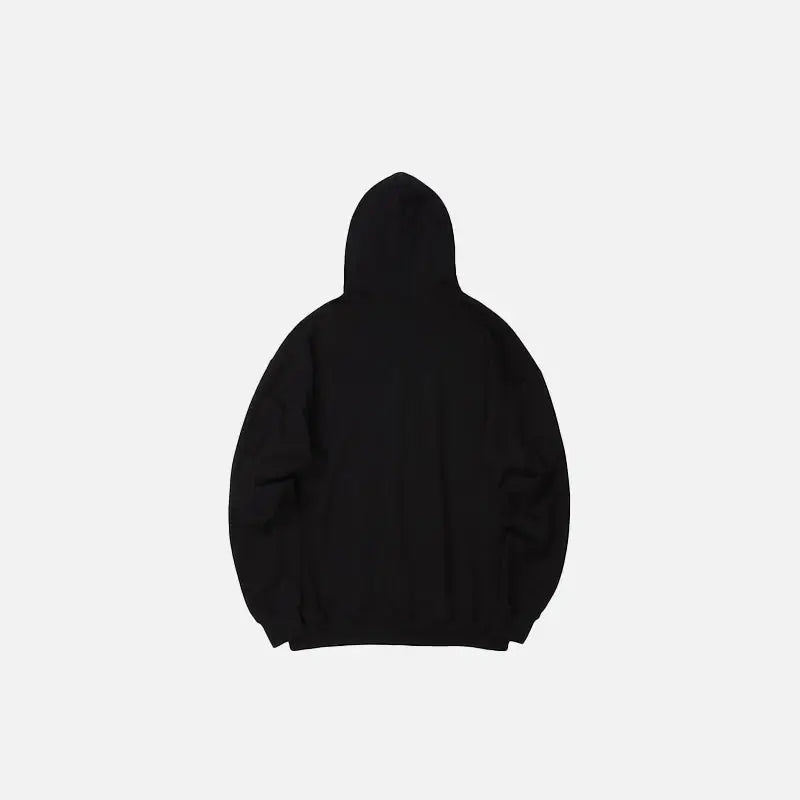 Illusion girl y2k letter print hoodie for fashion-forward style - hoodie