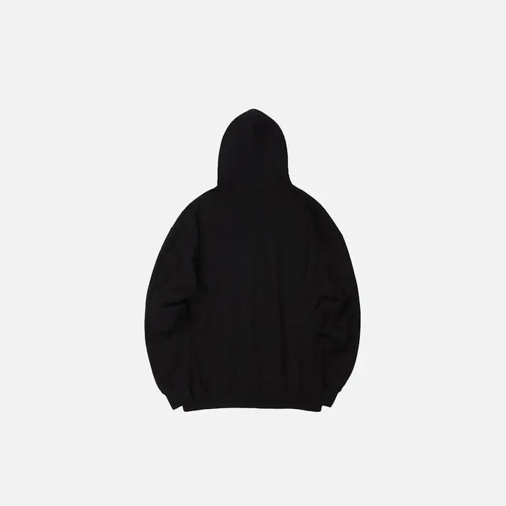 Illusion girl y2k letter print hoodie for fashion-forward style - hoodie