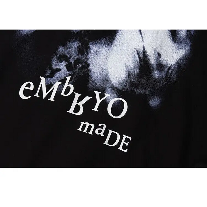 Illusion girl y2k letter print hoodie for fashion-forward style - hoodie