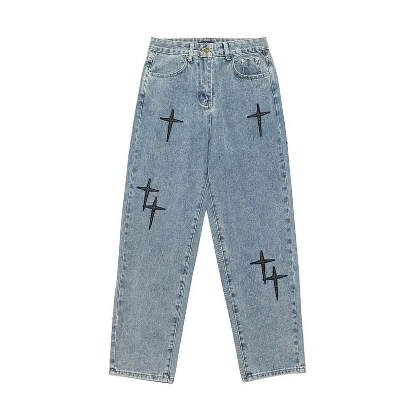 Aesthetic y2k jean pants - unisex baggy style