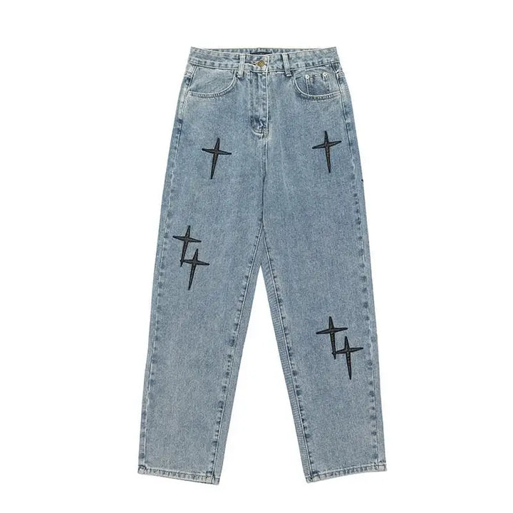 Aesthetic y2k jean pants - unisex baggy style